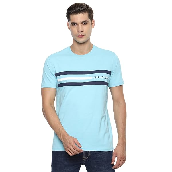 Image of Van Heusen Men's Regular Fit Solid T Shirt