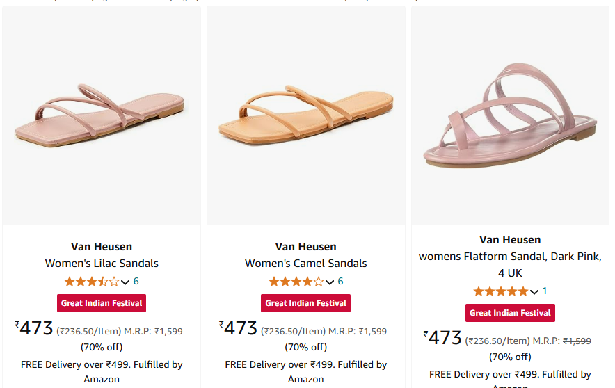 Image of Van Heusen Women's Sandals : min.70% discount