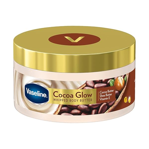 Image of Vaseline Cocoa Glow Whipped Body Butter, 180 g