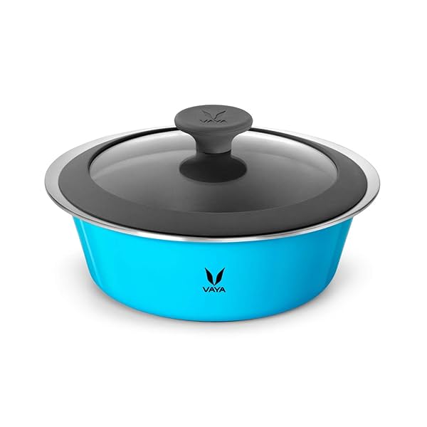 Image of Vaya HauteCase - Premium Stainless Steel Vacuum Insulated Casserole | 1.5 Litre | Blue