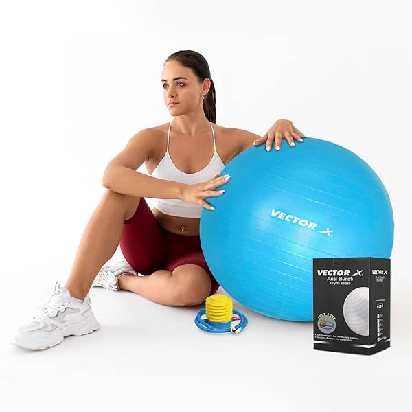 Image of Vector X Gym Ball for Exercise Anti Burst Exercise Ball 