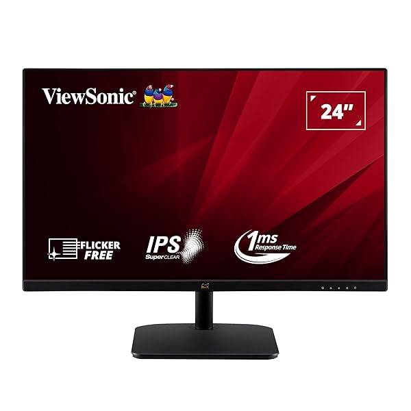 Image of ViewSonic VA2432-MH: 24-inch FHD IPS monitor.