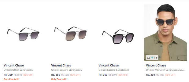Image of Vincent Chase Sunglasses Start From ₹359