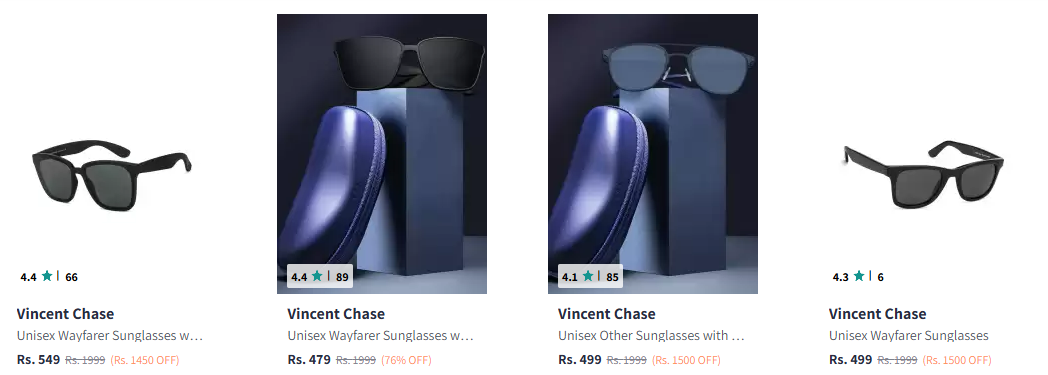 Image of Vincent Chase by Lenskart Unisex Sunglasses up to 76% Discount 