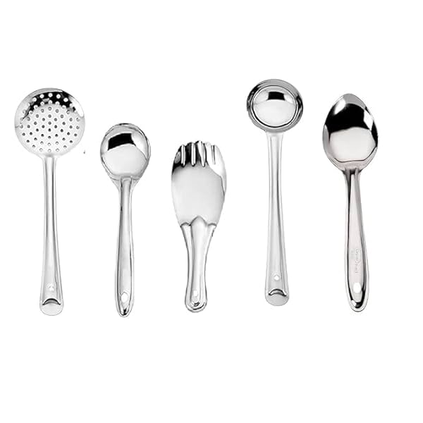 Image of Vipron Heavy Stainless Steel Cooking and Serving Spoon Set