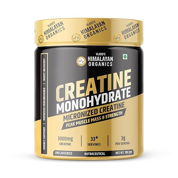 Image of Vlado's Himalayan Organics Pure Micronised Creatine Monohydrate Powder I