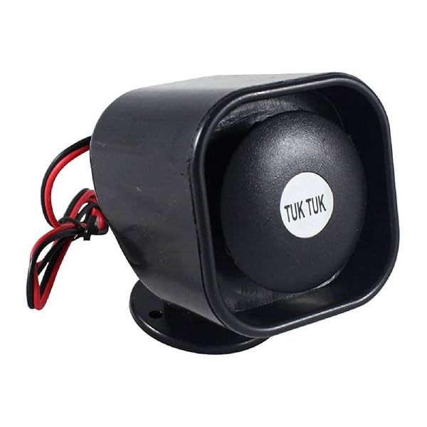 Image of Vocado 17904 Black Tuk Tuk Reverse Gear Safety Car Horn For Tata Zest.