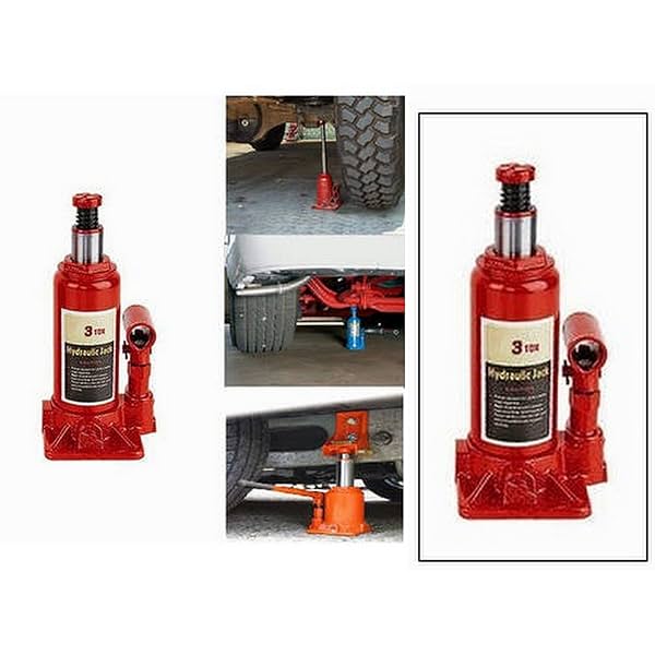 Image of Vocado Car Hydraulic Bottle Shape Jack 3 Ton