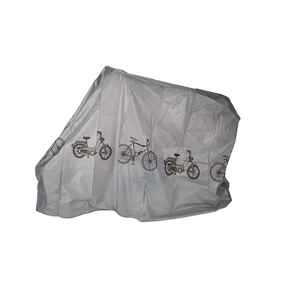 Image of Vocado Silver Bike Body Cover with Mirror Pocket for Honda Aviator