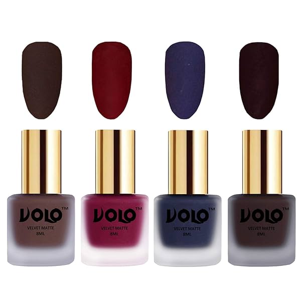 Image of Volo Velvet Matte Nail Polish, 32ml * pack of 4