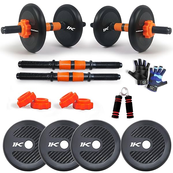 Image of WATSON Premium Rubber Dumbbell Set 4Kg