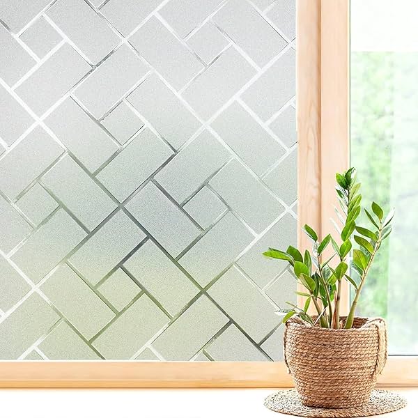 Image of WISDOM StaticCling Frosted Glass Window Film