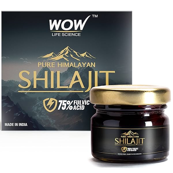 Image of WOW Life Science Pure Himalayan Shilajit/Shilajeet Resin - 20g .