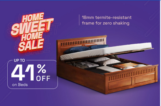 Image of Wakefit Home Sweet Home Sale Offer: Get Upto 41% Discount On Beds