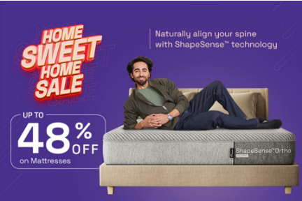 Image of Wakefit Home Sweet Home Sale Offer: Get Upto 48% Discount On Mattresses