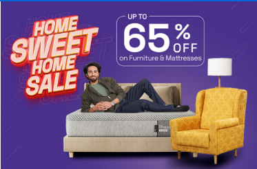 Image of Wakefit Home Sweet Home Sale Offer: Get Upto 65% Discount On Furniture & Mattresses