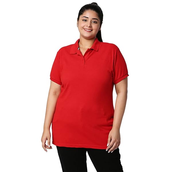 Image of Wear Your Opinion Womens Plus Size Polo Collar Neck T-Shirt Top