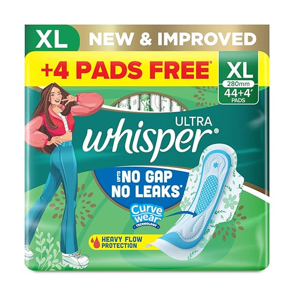 Image of Whisper Ultra Sanitary Pads, 48 XL pads