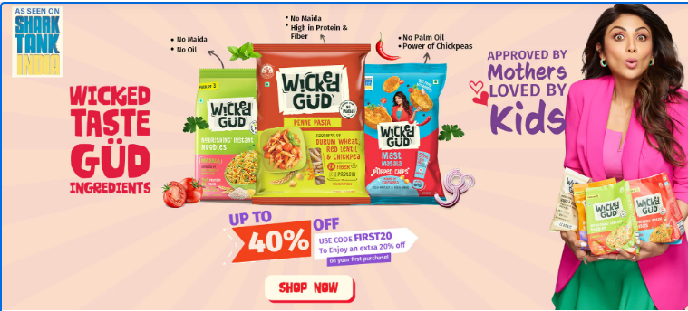 Image of Wickedgüd Offer: Get Up to 40% Off & Extra 20% off on Wickedgüd Noodles & pastas 