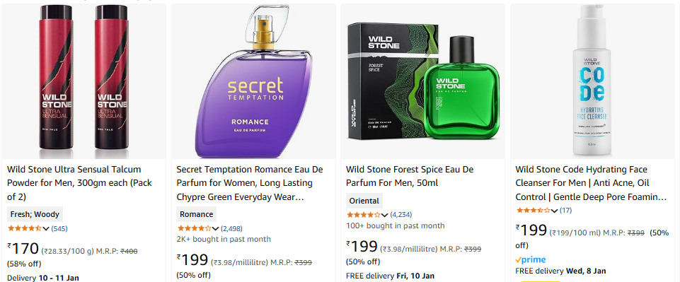 Image of Wild Stone , Secret Temptation Perfume at Minimum 50% Discount