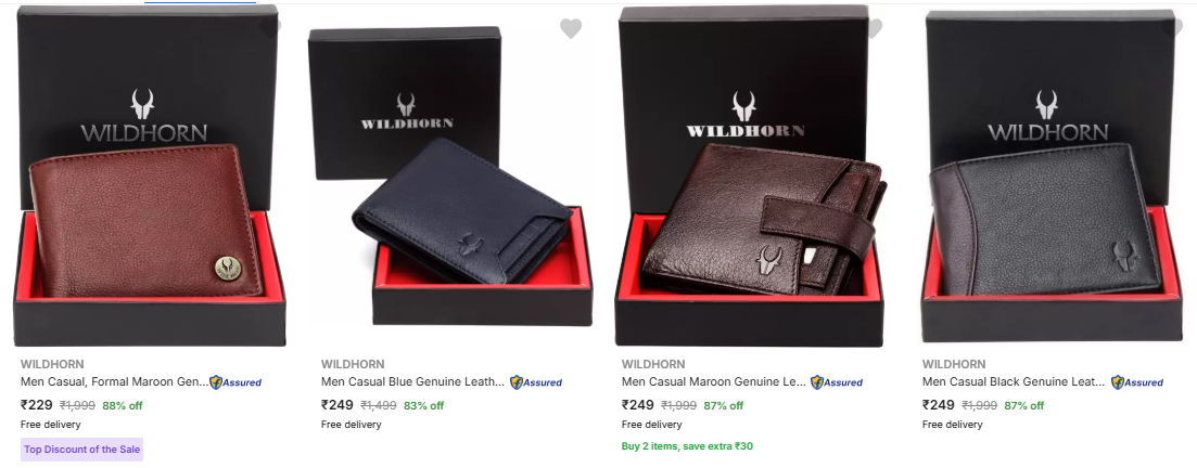 Image of Wildhorn Wallets minimum 70-88% Discount