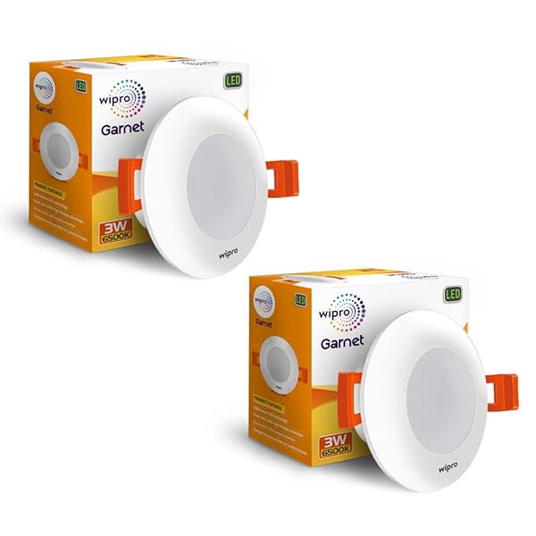 Image of Wipro 3W Polycarbonate Garnet Mini Downlight (Pack of 2)