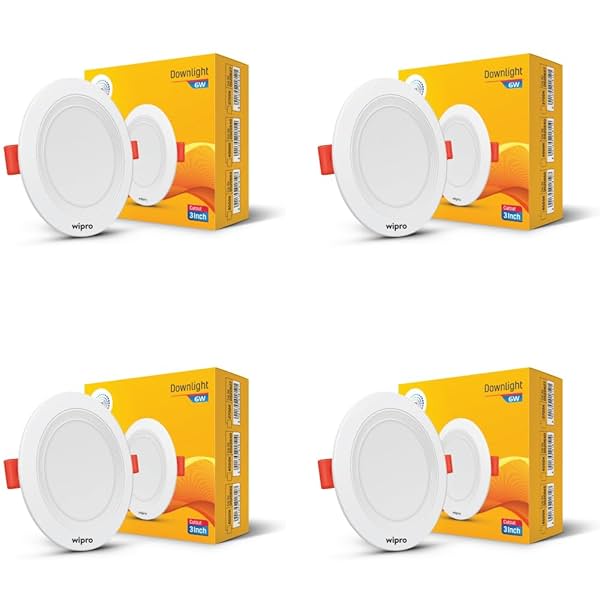 Image of Wipro 6W Alpha Downlight (Pack of 4)