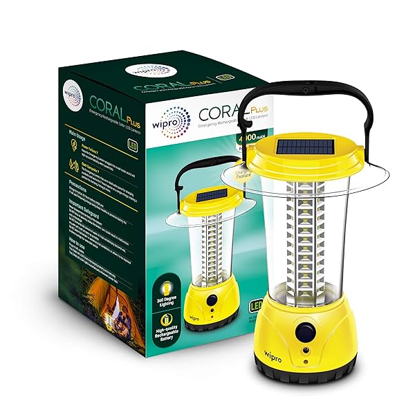 Image of Wipro Coral Plus Rechargeable Solar LED Lantern