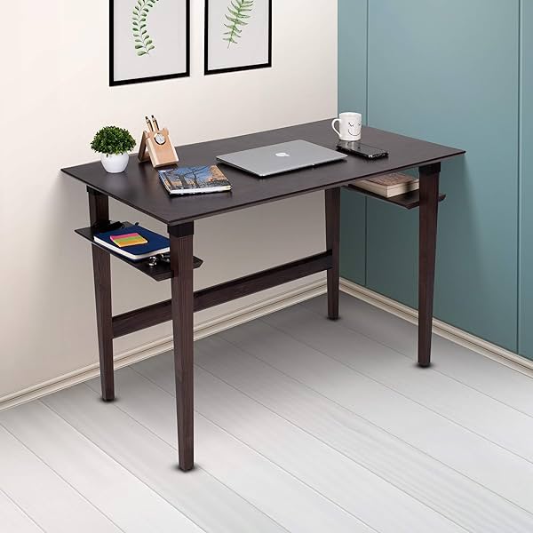 Image of Wipro Furniture Flynn Natural Wood Office Desk & Study Table (EFLYN10560XXXX)