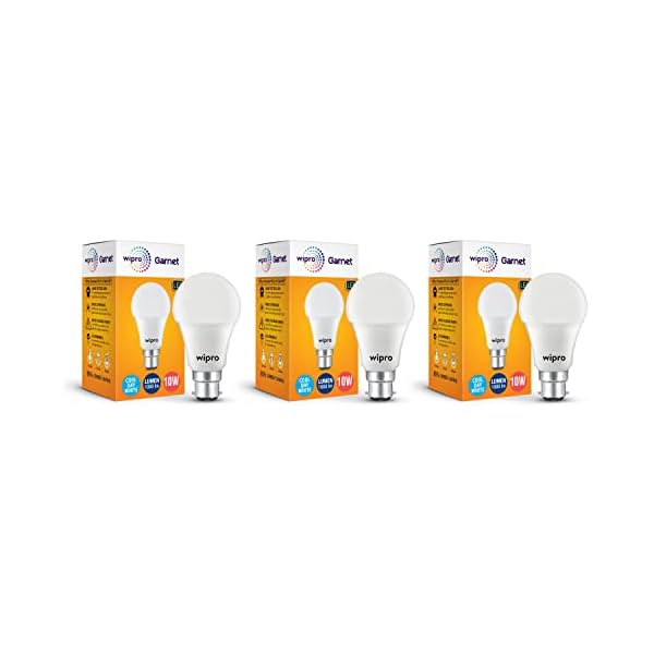 Image of Wipro Garnet 10W LED Bulb for Home & Office 