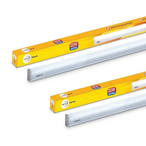 Image of Wipro Garnet 22W LED Batten | 4Feet, Pack of 2