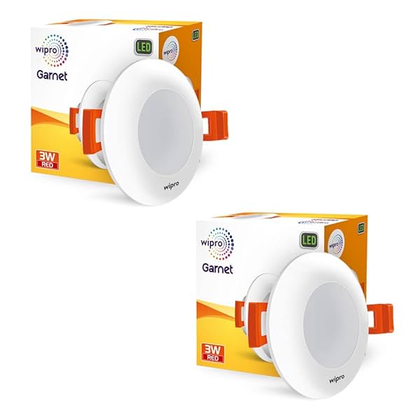 Image of Wipro Polycarbonate Garnet 3W Led Mini Downlight | Pack of 2