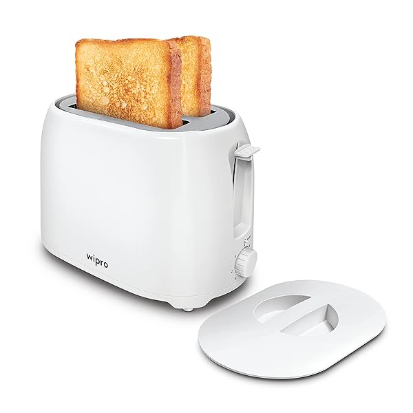 Image of Wipro Vesta Bread Toaster BT101 750 Watts Auto Pop up with Removable Crumb Tray