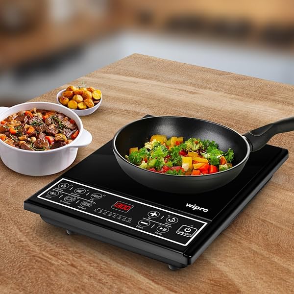 Image of Wipro Vesta CIC102 Induction Cooktop 1600 Wwith soft Push button|