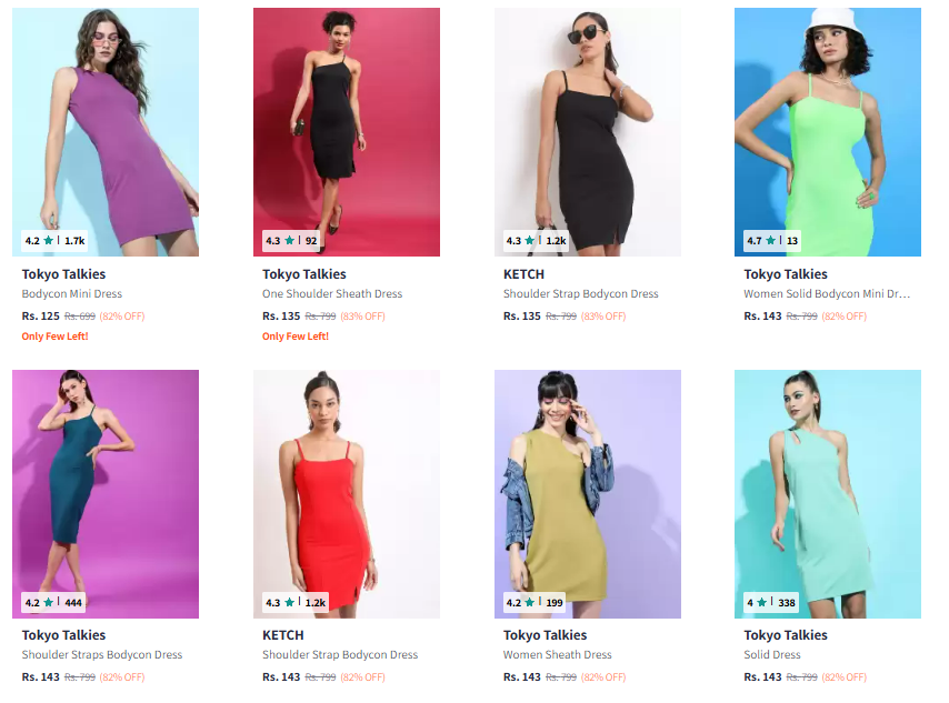 Image of Women's Branded Dresses Up to 90% Discount