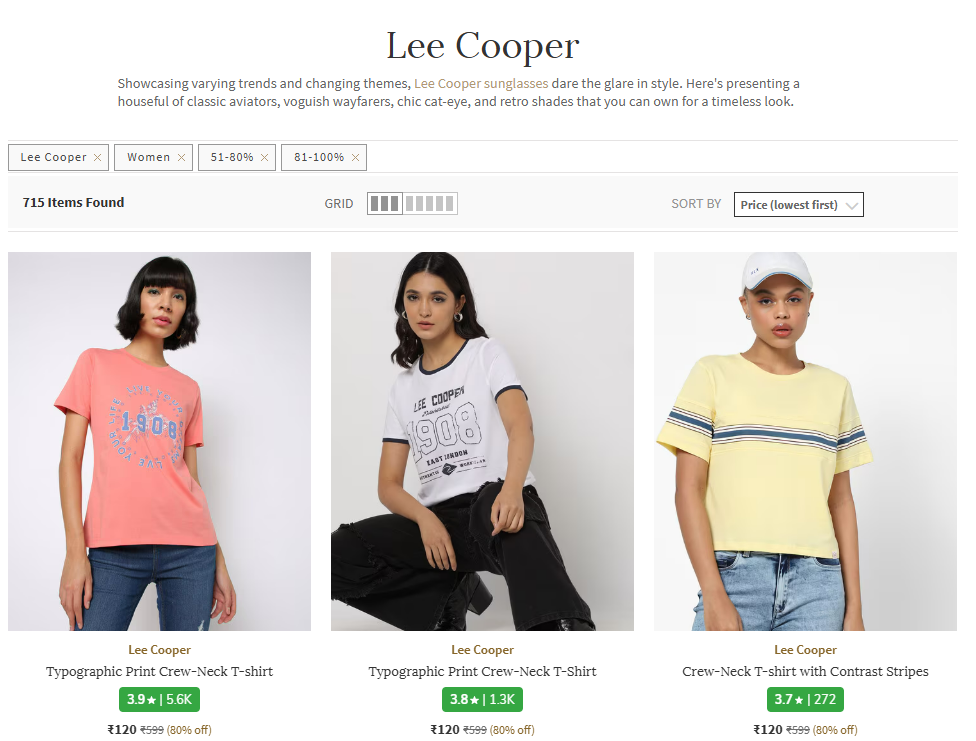 Image of Women's Lee Cooper Clothing Up-to 85% Discount