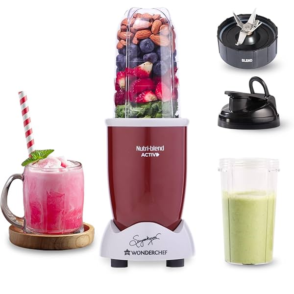 Image of Wonderchef Nutri-blend Activ Mixer Grinder Red