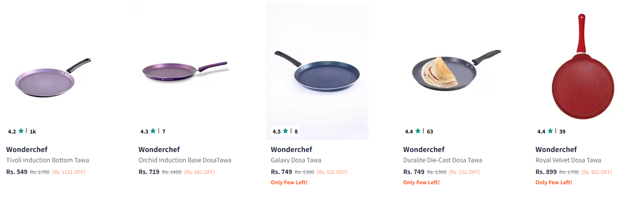 Image of Wonderchef Tawa starting at ₹549