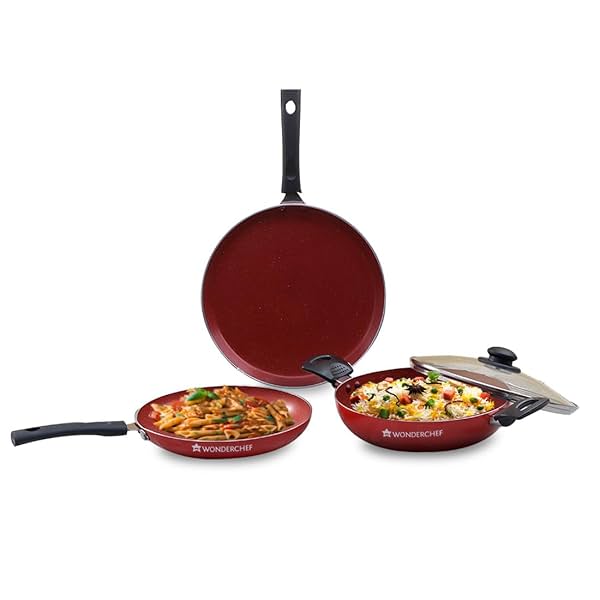 Image of Wonderchef Valencia Non-Stick Cookware 4 Piece Set