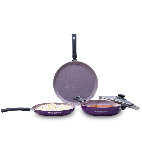 Image of Wonderchef Valencia Non-Stick Cookware 4 Piece Set