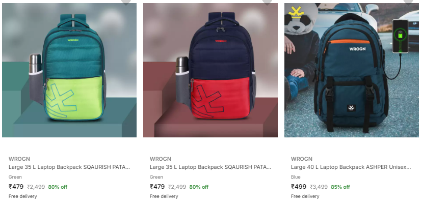 Image of Wrogn Laptop Bags Up to 80% Discount 