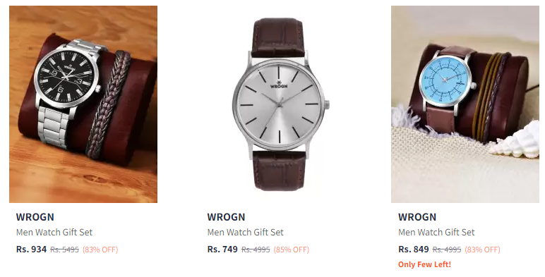 Image of Wrogn Watch Gift Set Up to 85% Discount