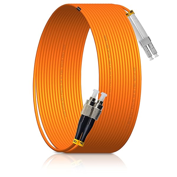 Image of XFULU221 FC/UPC to LC/UPC 0.5M (2PCS) Fiber Optic Patch Cord