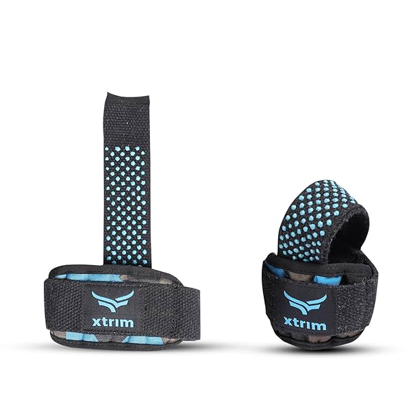 Image of XTRIM Silicon Coated Weightlifting Strap 