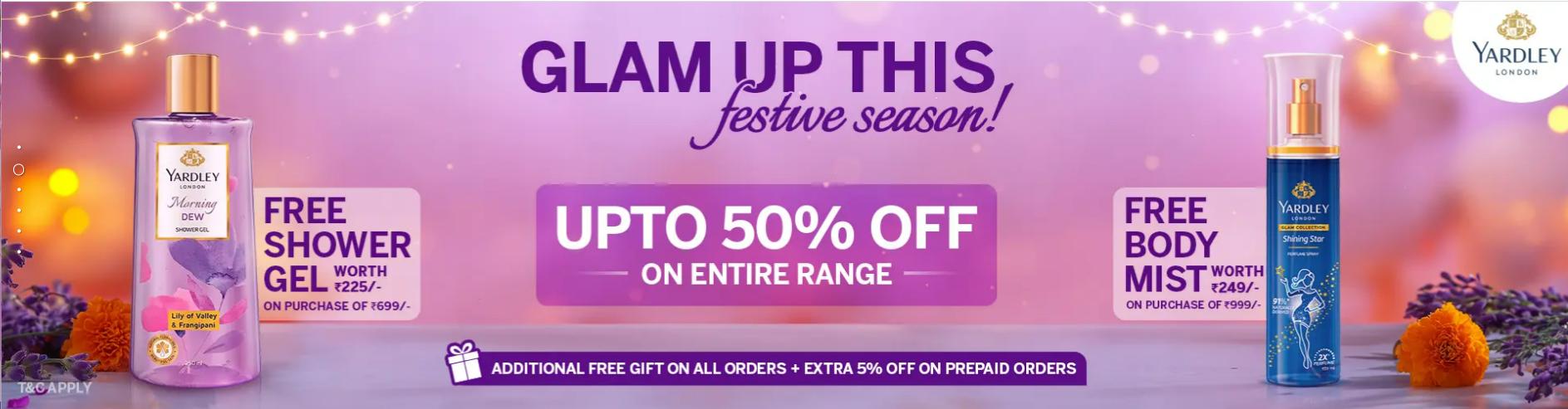 Image of YARDLEY LONDAN PERFUMES UP TO 50% off on Entire range + Free Product