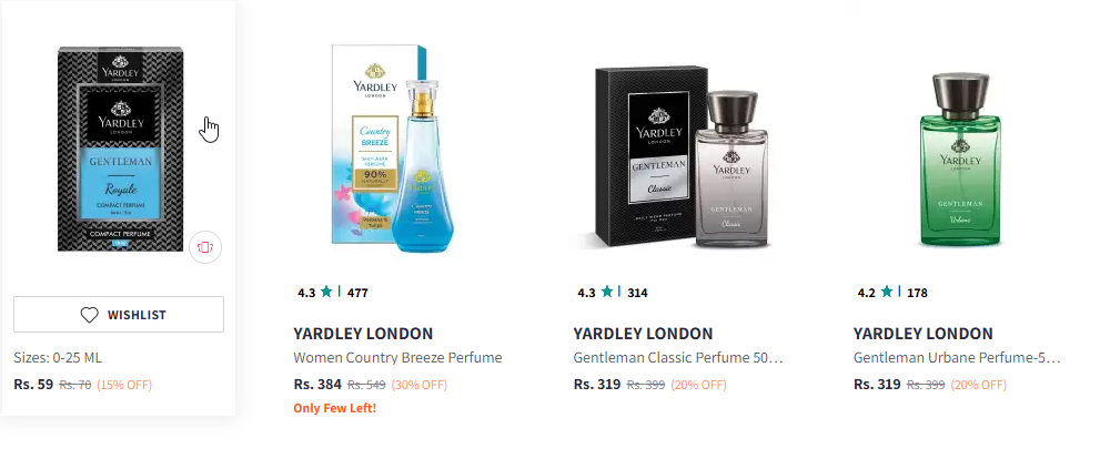 Image of YARDLEY LONDON Women Daily Wear Perfume Starting At @₹59