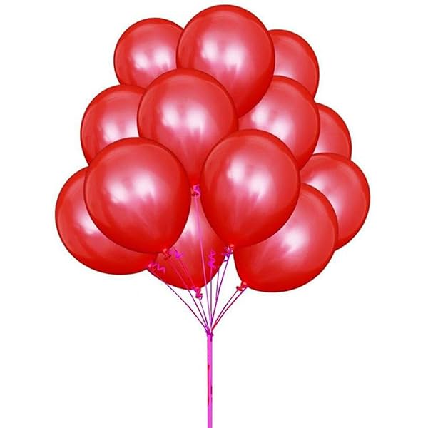 Image of YNS Crafts Stock ®Metallic Premium Party & Celebration Red Balloon (Pack of 50)