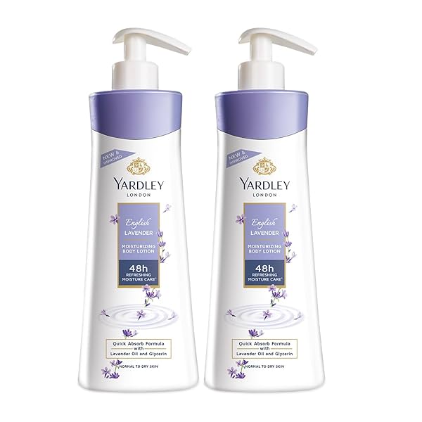 Image of Yardley London English Lavender Moisturizing Body Lotion 400ml (Pack of 2)