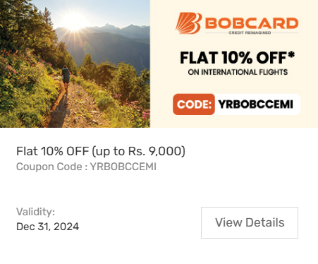 Image of Yatra Coupon: Flat 10% Off on International Flights