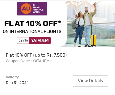 Image of Yatra Coupon: Flat 10% Off on International Flights